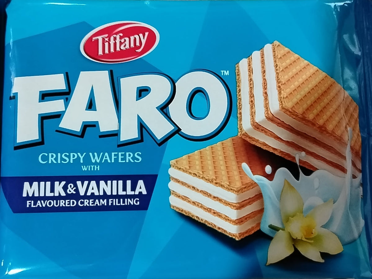 Tiffany Faro Crispy Wafer Mil & Vanilla40G