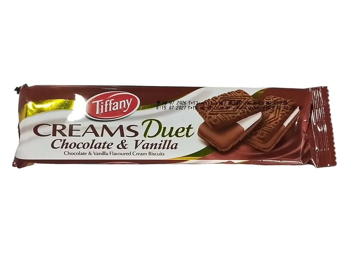 Tiffany Biscuits Cream Duet Chocolate & Vanilla 80G