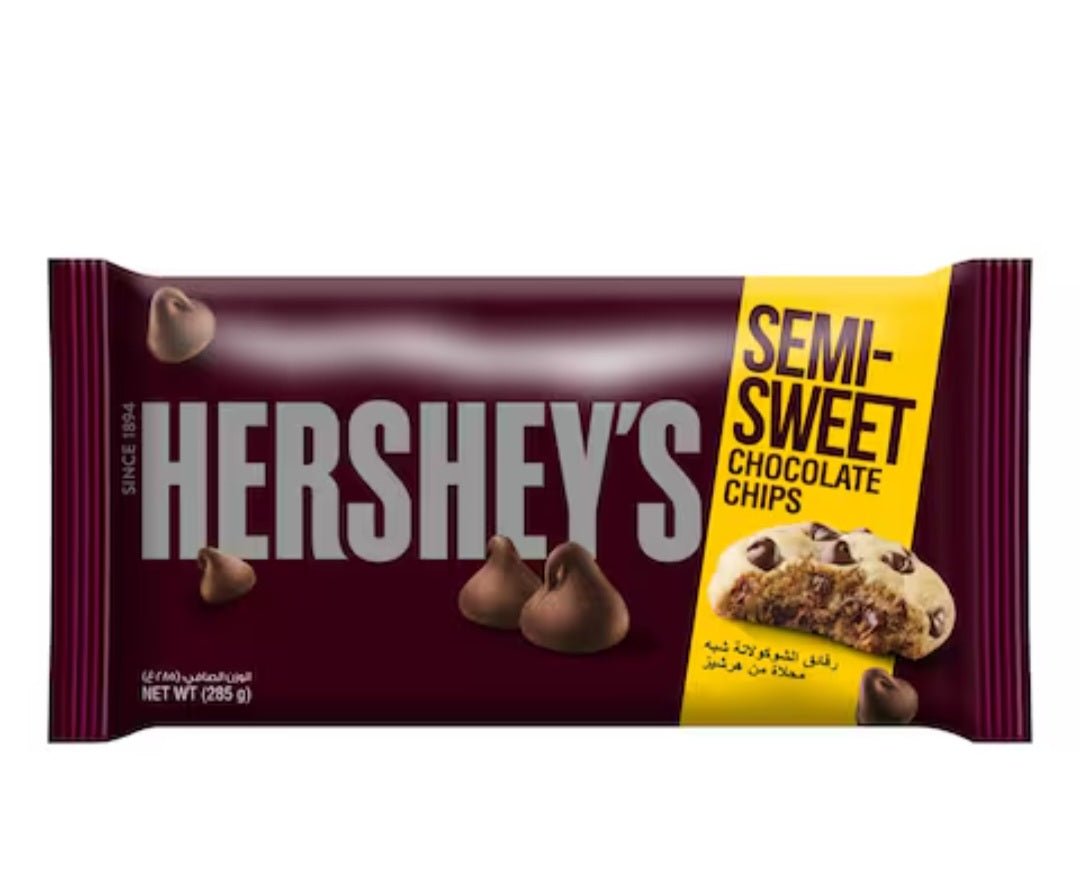 Hersheys Semi - Sweet Baking Chips 85g | هيرشيز رقائق الشوكولاتة شبه محلاة - 2kShopping