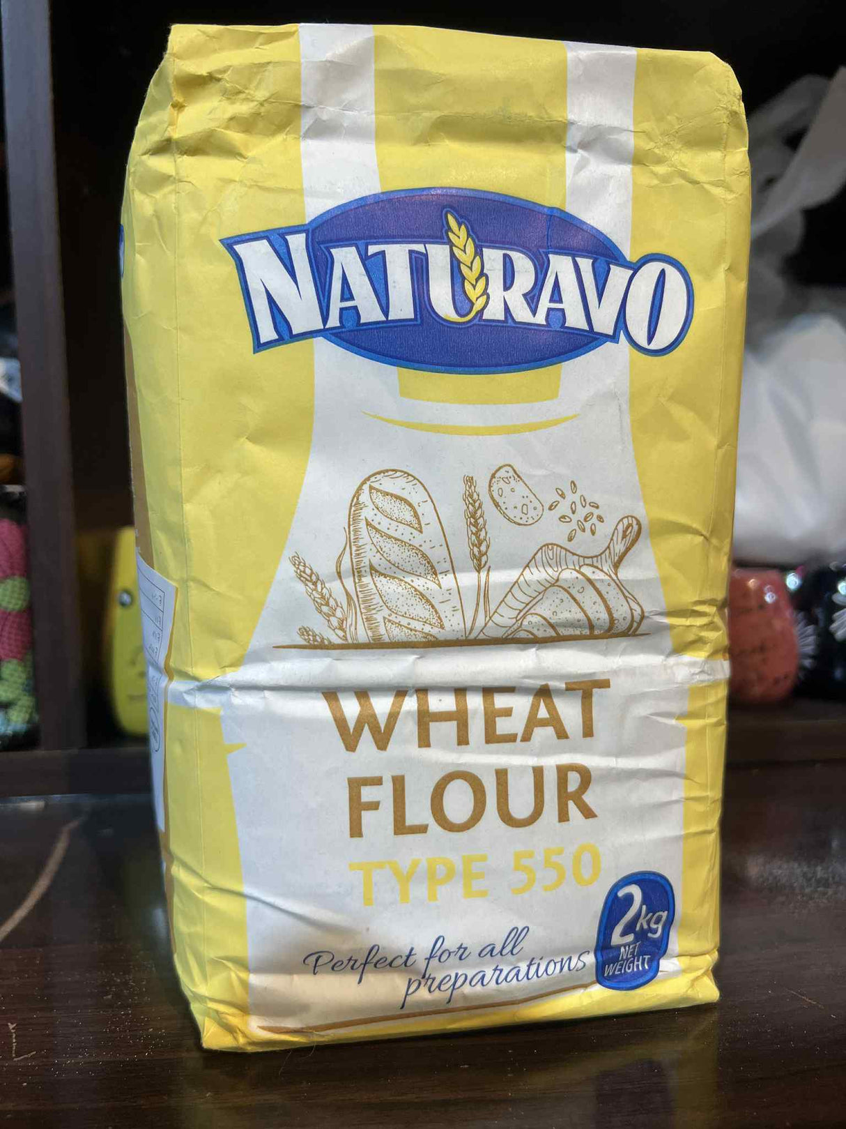 Naturavo Wheat Flour 2Kg دقيق القمح(Expir:13/02/2026) - 2kShopping