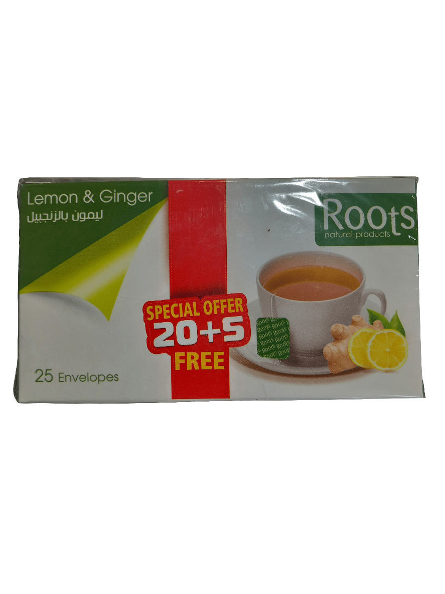 Roots Lemon & Ginger Tea 25 bags - 2kShopping