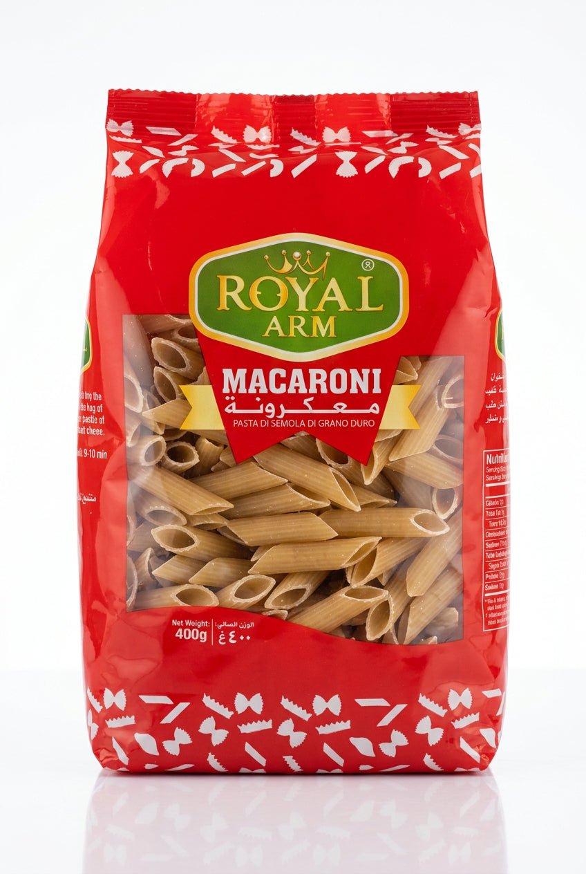 Royal Arm Penne Rigate Pasta 400g | رويال ارم مكرونة بيني - 2kShopping