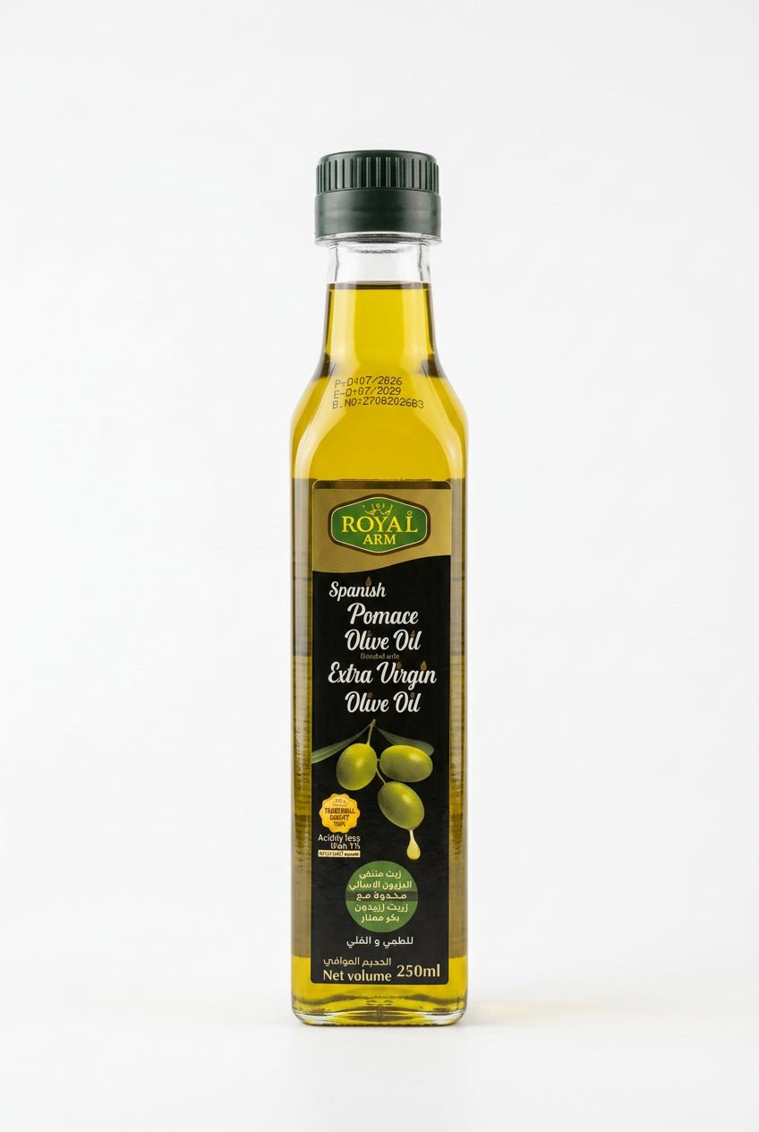 Royal Arm Spanish Pomace Olive Oil 250ml | رويال ارم زيت متبقي الزيتون الإسباني - 2kShopping