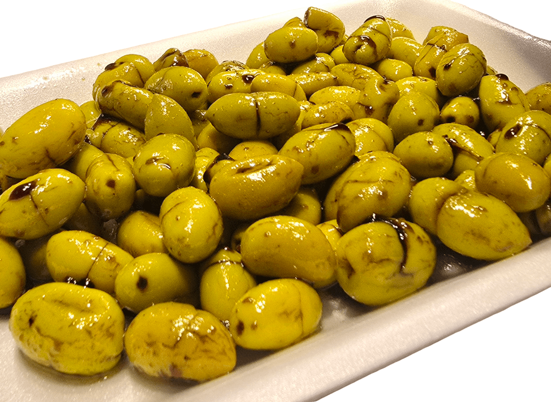 Salkini Olives with Syrian Pomegranate Molasses Kg | زيتون سلقيني بدبس رمان سوري - 2kShopping