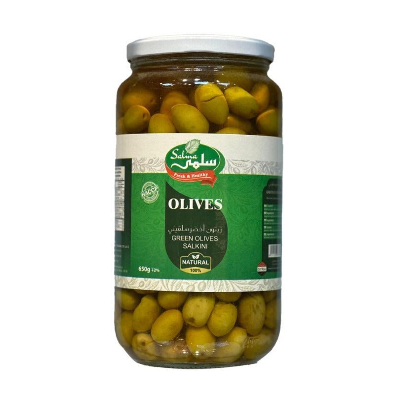 Salma Green Olives Salkini 650g (Exp:30/04/2026) - 2kShopping