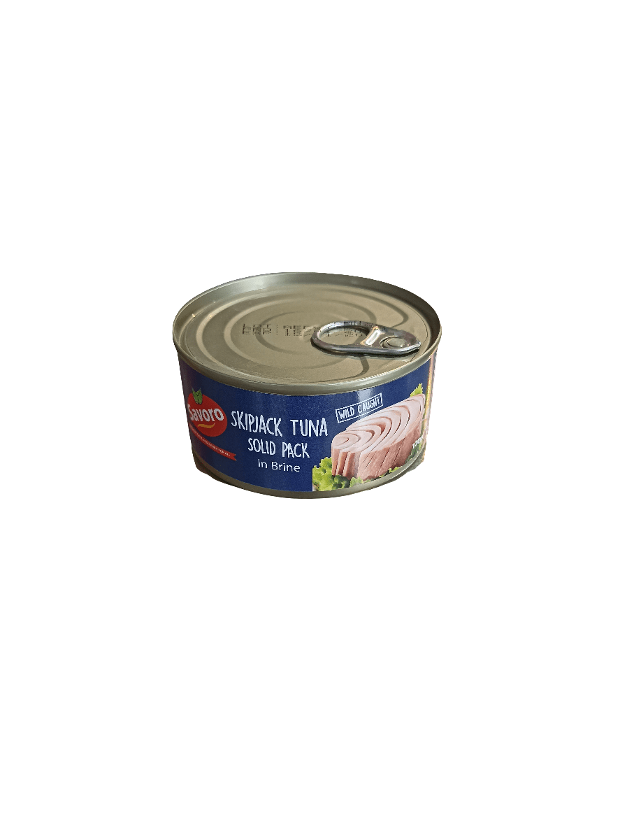 Savoro Skipjack Tuna in Brine 170g | سافورو تونا قطع بالماء المملح - 2kShopping