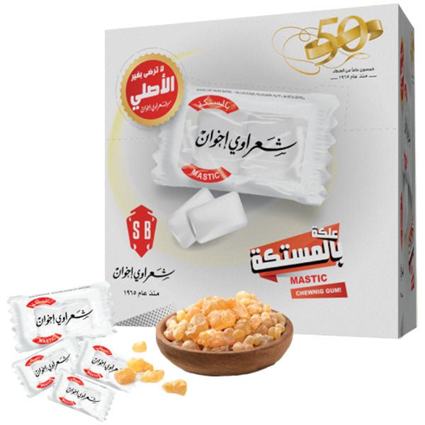 Sharawi Mastic Chewing Gum Box 100 Pcs | شعراوي علكة بالمستكة - 2kShopping
