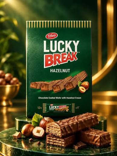 Tiffany Lucky Break Chocolate Coated Wafer With Hazelnut Cream Pack 12Pcs x 40g - 2kShopping