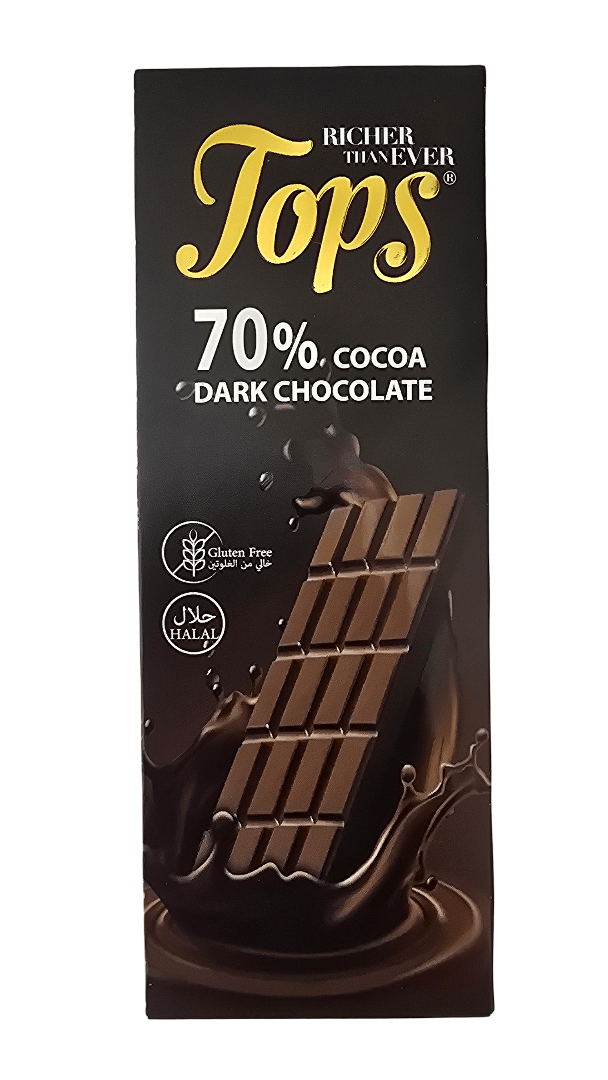Tops 70% Cocoa Dark Chocolate 100g - 2kShopping