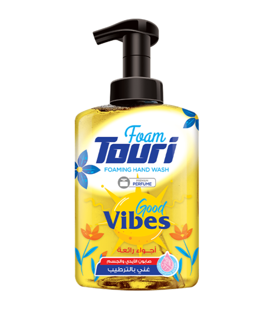 Touri Foaming Hand Wash Good Vibes 400ml | توري صابون اليدين اجواء رائعة - 2kShopping