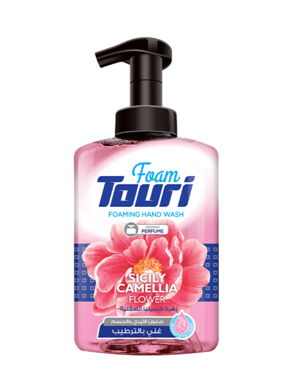 Touri Foaming Hand Wash Silciy Camellia 400ml | توري صابون اليدين زهرة كاميليا الصقلية - 2kShopping
