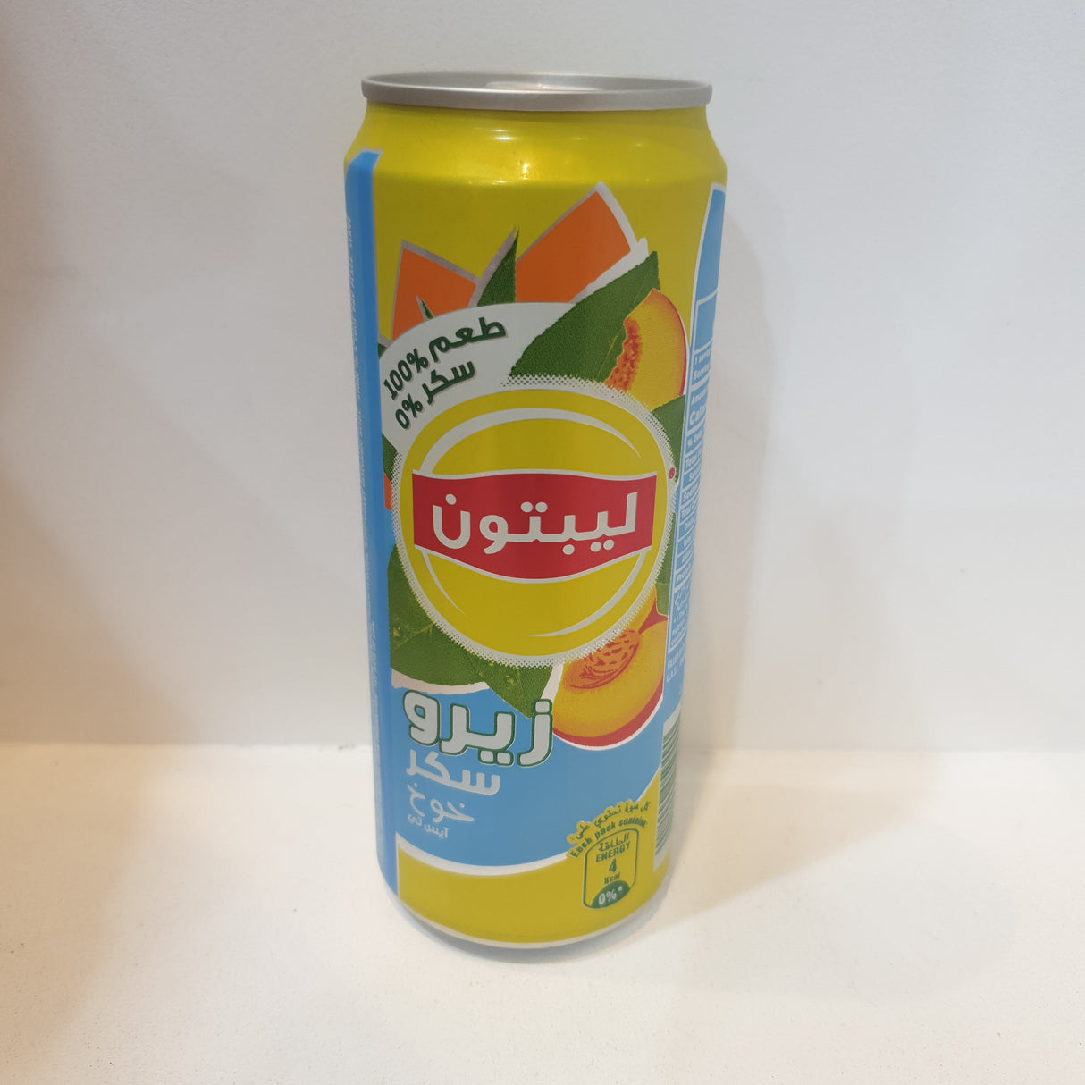 Lipton Ice Tea Zero Sugar Peach 315ml Can |شاي ليبتون مثلج بطعم الخوخ خالٍ من السكر، علبة 315 مل