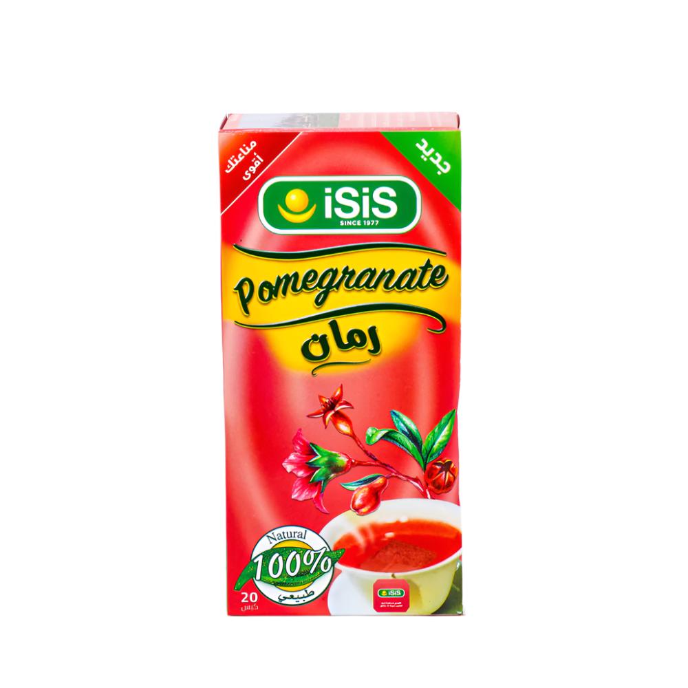 iSiS Pomegranate Tea 25 Sachets | ايزيس شاي الرمان - 2kShopping