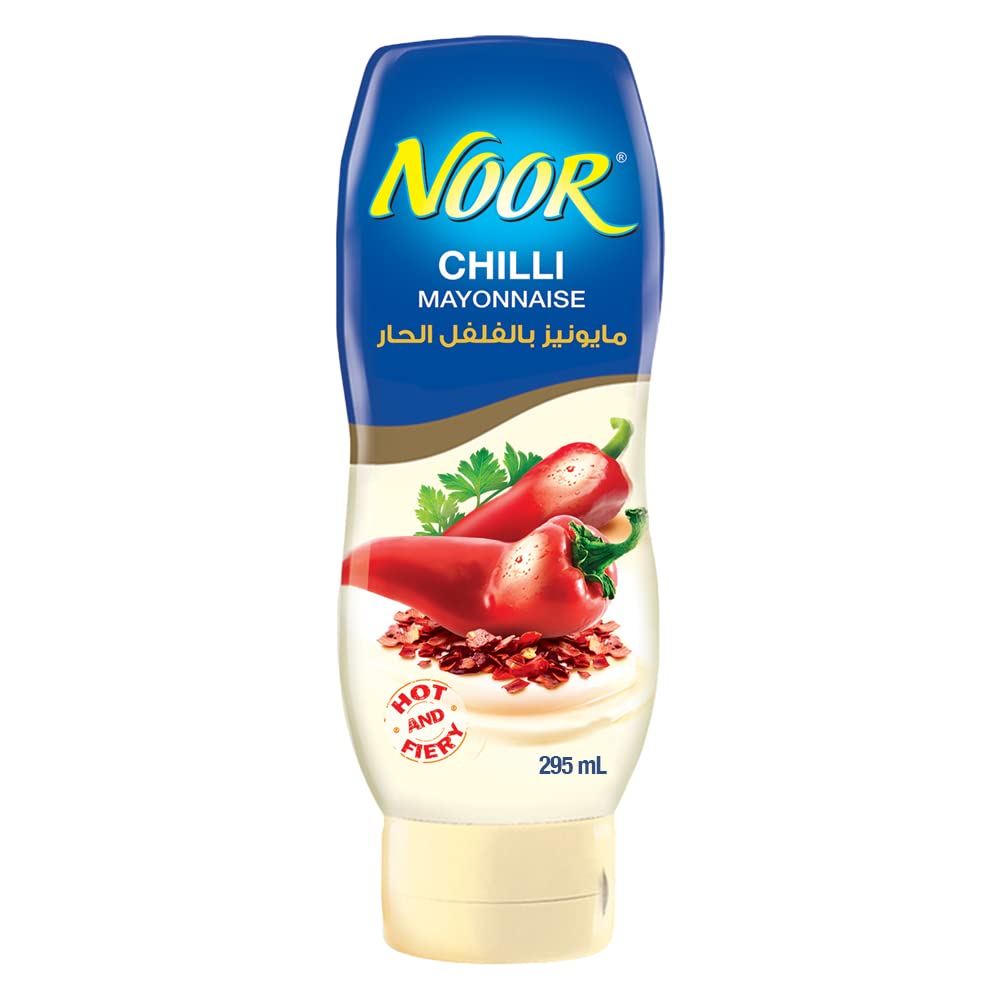 Noor Chilli Mayonnaise 295ml (Exp: 3/2026) | مايونيز بالفلفل الحار - 2kShopping