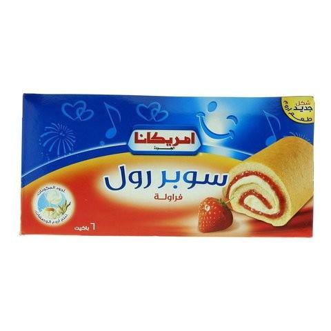 Americana Strawberry Super Roll Cake 60g x Pack of 6 - 2kShopping.com - Grocery | Health | Technology