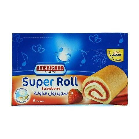 Americana Strawberry Super Roll Cake 60g x Pack of 6 - 2kShopping.com - Grocery | Health | Technology