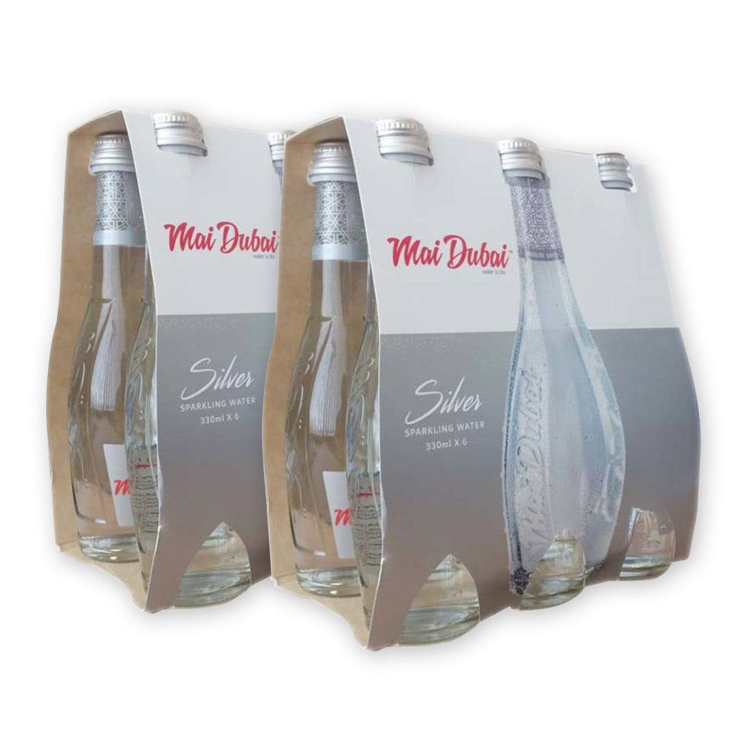Mai Dubai Water Sparkling Glass Bottle 330ml x 12 - 2kShopping.com