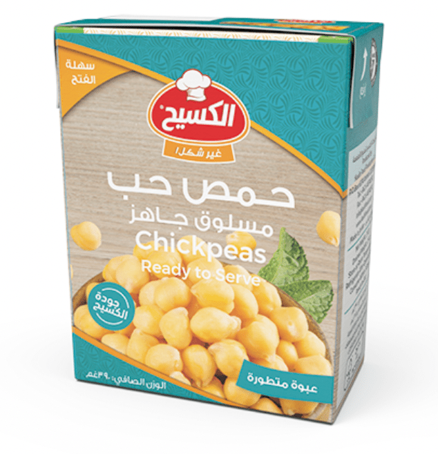 Al Kasih Chickpeas 390g | الكسيح حمص حب مسلوق جاهز - 2kShopping