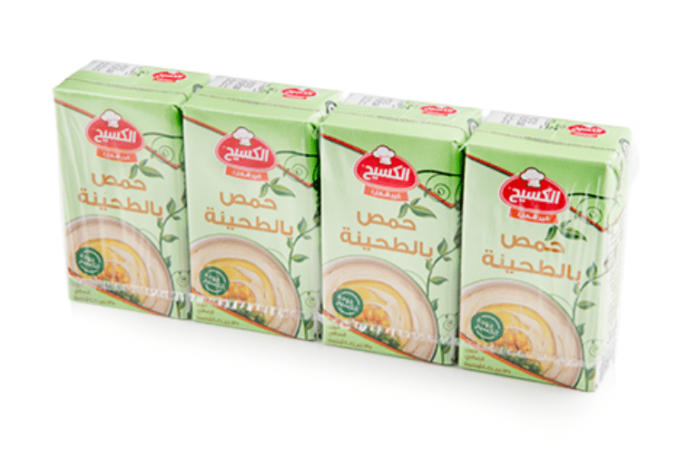 Al Kasih Hummus Tahina 135g Pack of 4 | الكسيح حمص بالطحينة - 2kShopping
