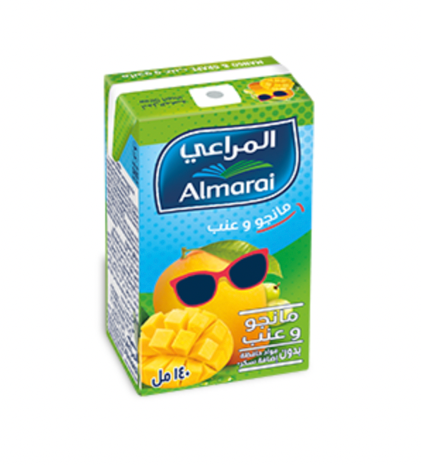 Almarai Mango and Grape Juice 140ml | عصير نكتار المانجو والعنب