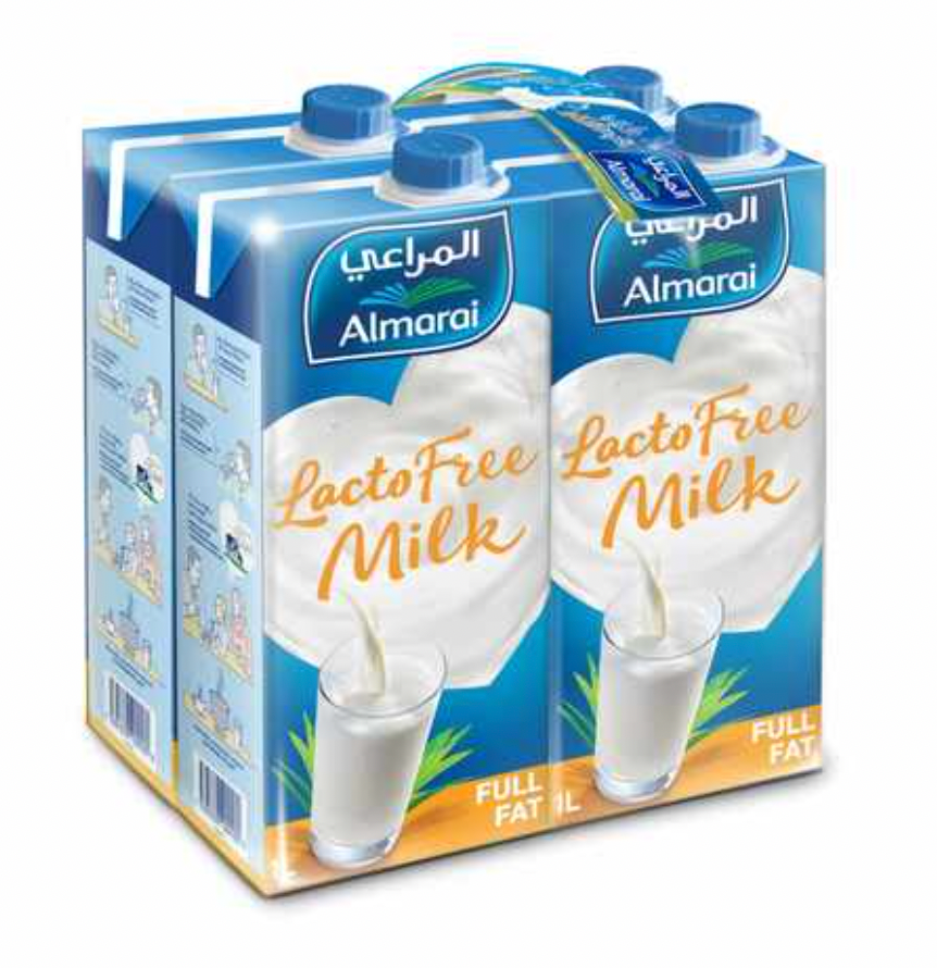 Almarai Lactofree Milk 1L Pack of 4 | حليب خالي من اللاكتوز