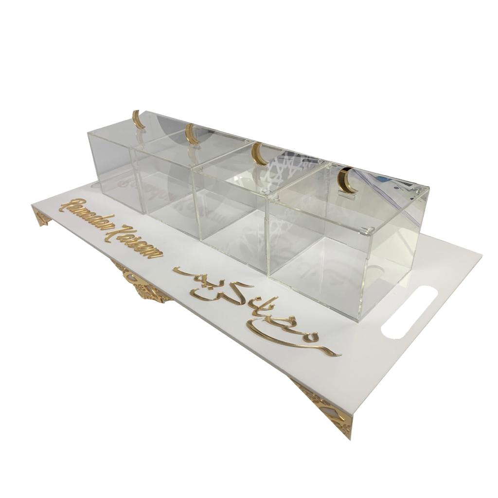 Ramadan Kareem Tray with Boxes | صينية رمضان مع علب ضيافة - 2kShopping