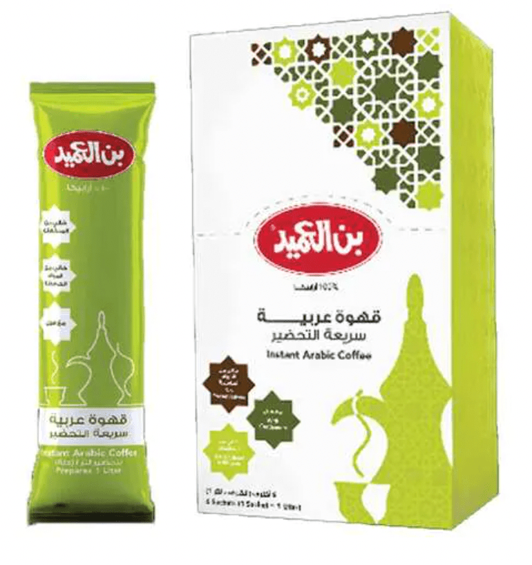 Al Ameed Instant Arabic Coffee 24g Pack of 6 | العميد قهوة عربية سريعة التحضير - 2kShopping