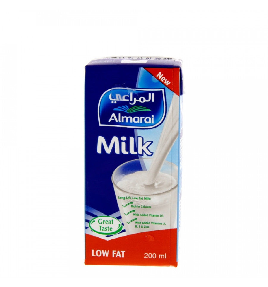 Almarai Long Life Low Fat Milk 200ml | حليب قليل الدسم