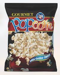 Mr Chips Popcorn White Cheese 16g * 15pcs| مستر شيبس فشار بجبنة الشيدر البيضاء
