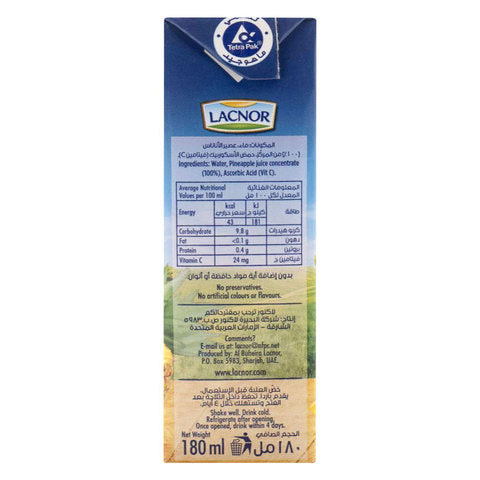 Lacnor Essentials Pineapple Juice 180ml - 2kShopping.com