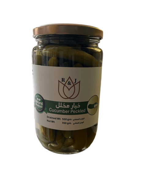 R&J Gourmet Cucumber Pickles 700g | آر آند جي مخلل خيار - 2kShopping