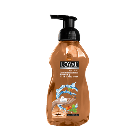 Loyal Foaming Hand & Body Wash Patchouli & Amber 500ml x 12 | لويال لغسيل الجسم واليدين البني - 2kShopping