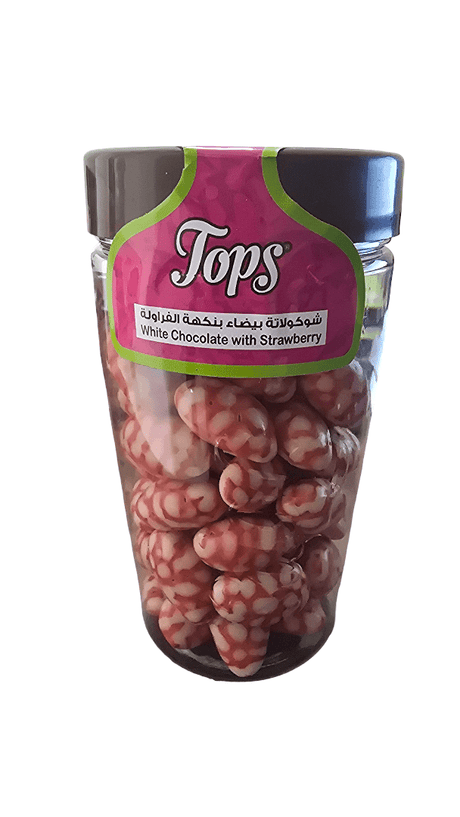 Tops Dragee White Chocolte W/ Strawberry 230g - 2kShopping