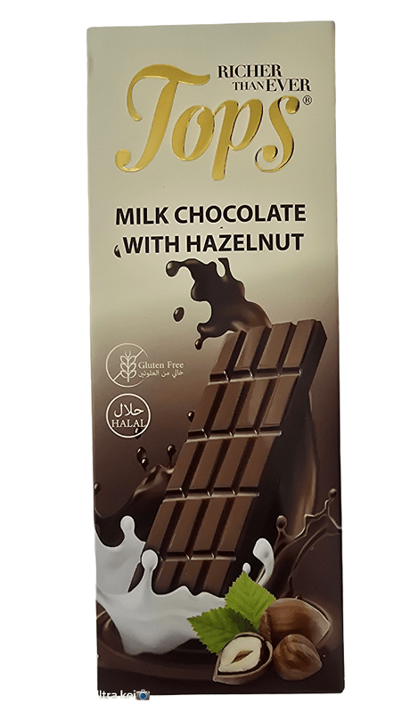 Tops Milk Chocolate Bar with Hazelnut 100g - 2kShopping