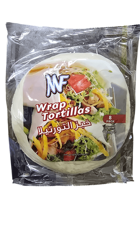 MF Wrap Tortillas White 8pcs 320g | خبز التورتيلا الابيض - 2kShopping