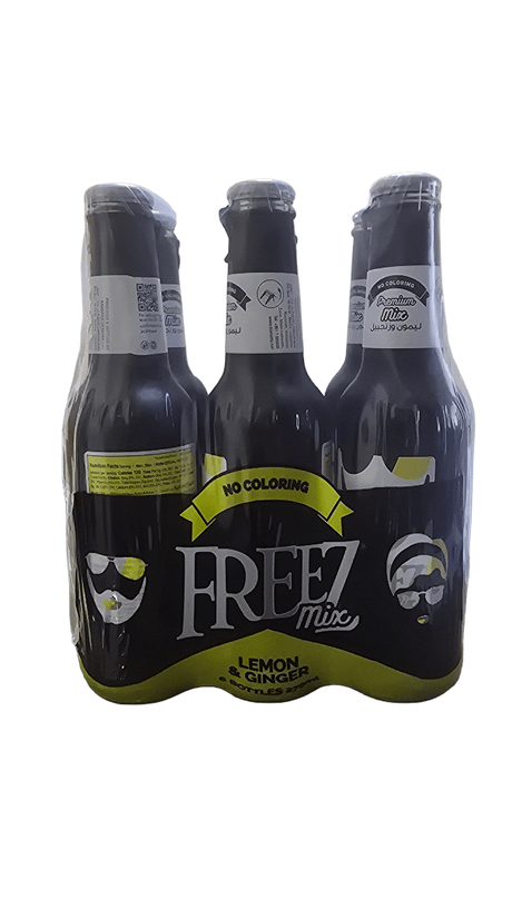 Freez Lemon and Ginger Carbonated Drink pack of 6*275ml | فريز ليمون وزنجبيل - 2kShopping