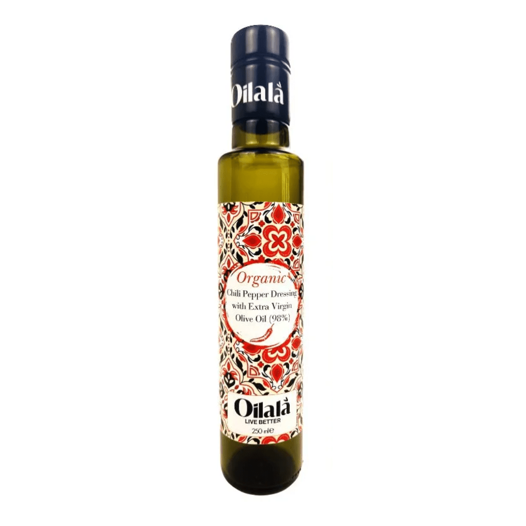 Organic Extra Virgin Olive Oil with Chili Pepper 250ml | زيت الزيتون البكر الممتاز العضوي مع الفلفل الحار - 2kShopping