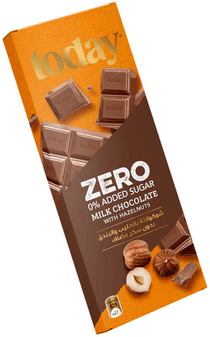 Today Zero Sugar Chocolate Hazelnut 60g | توداي شوكولاتة بالبندق - 2kShopping