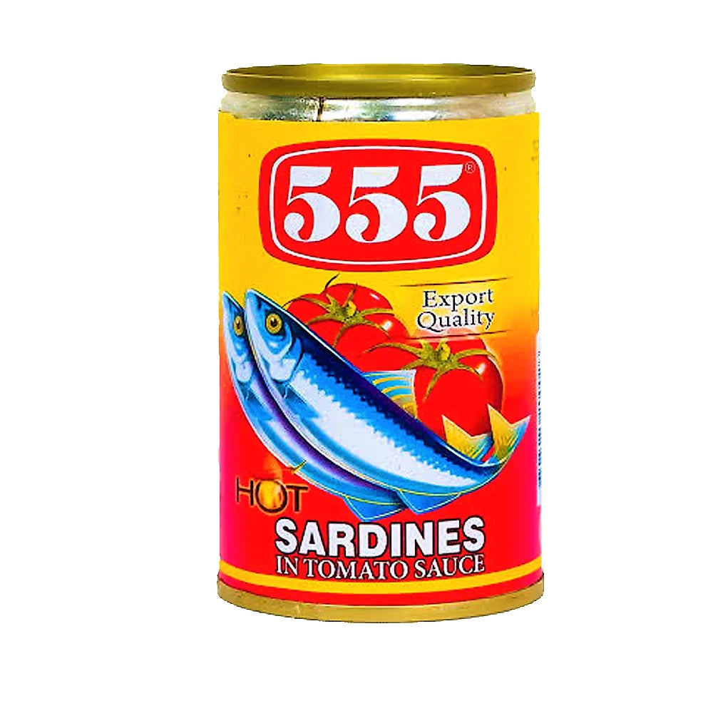 555 Sardines In Tomato Sauce Spicy 155G