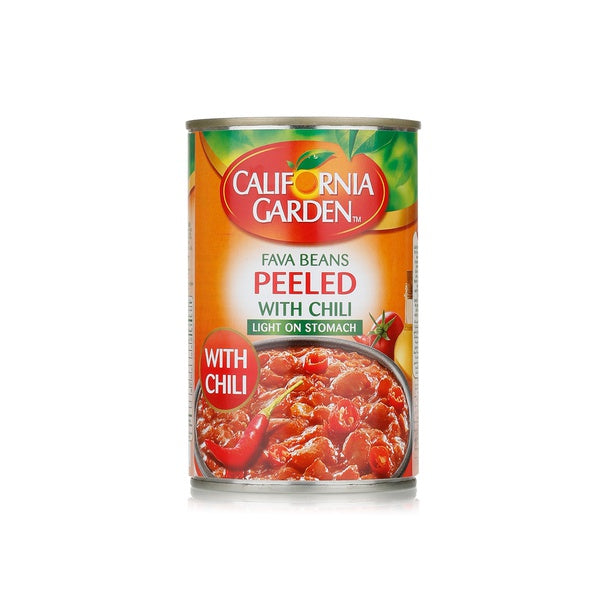 California Garden Fava Beans with Chilli 450g | فول مدمس بالفلفل الحار