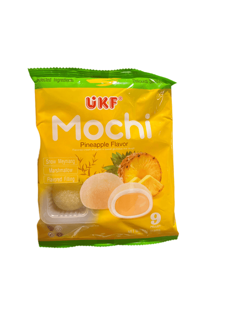 UKF Mochi Pineapple Flavor 135g(Exp:31/12/2025) | كرات الموتشي بنكهة الاناناس - 2kShopping