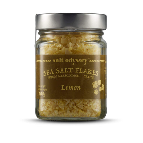Organic Sea Salt Flakes with Lemon 100g | رقائق ملح البحر العضوي مع الليمون - 2kShopping