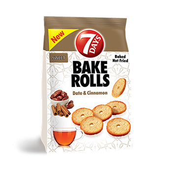 7Days Bake Rolls Dates & Cinnamon 60g | 7 دايز بيك رولز التمر والقرفة 60 جرام