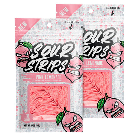 Sour Strips Pink Lemonade Flavored Candy 96g - 2kShopping