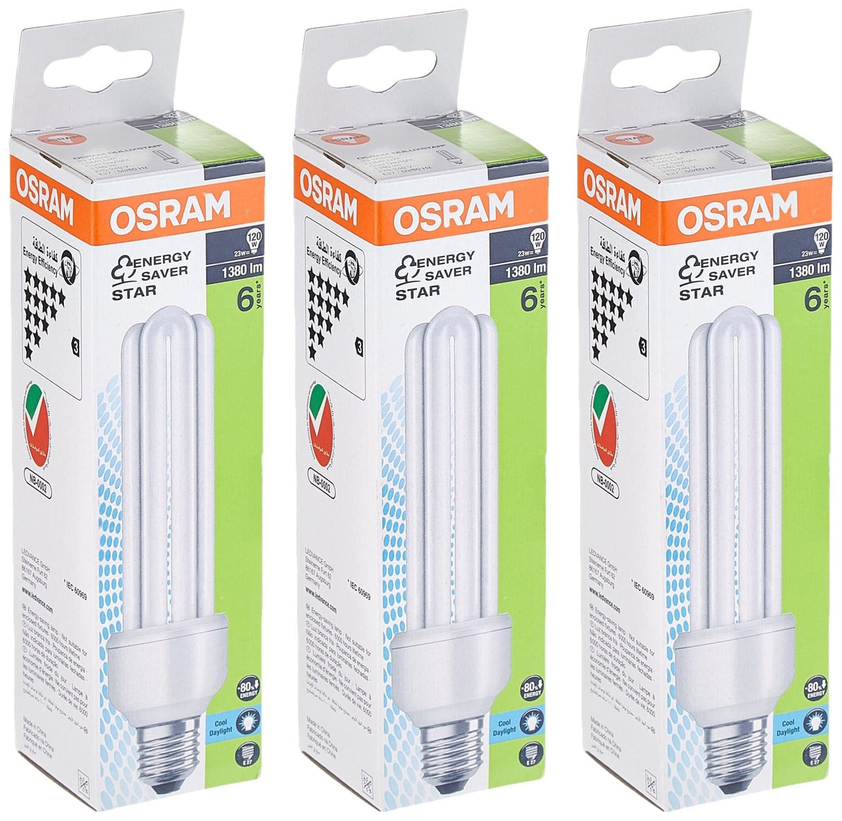 Osram Energy Saver 23W T4 Warm White 3Pcs Set - 2kShopping