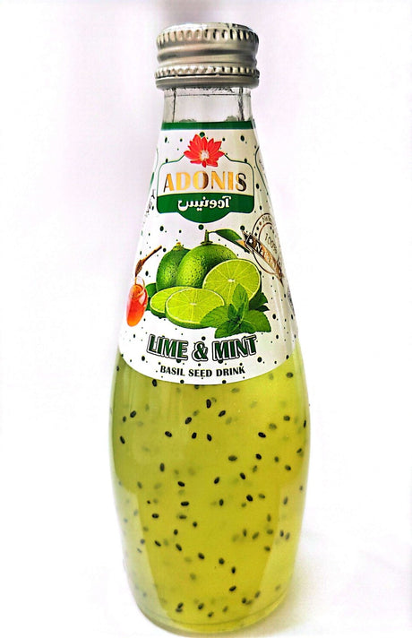 Adonis Honey Basil Seed Lime & Mint 300 ml| أدونيس عسل بذور الريحان والليمون والنعناع - 2kShopping
