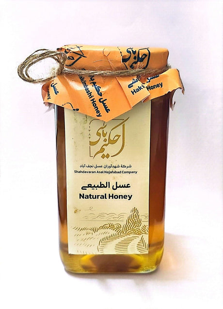 Hakimbashi Natural Honey W/ Comb 650 Gm|حكيم باشي عسل طبيعي - 2kShopping