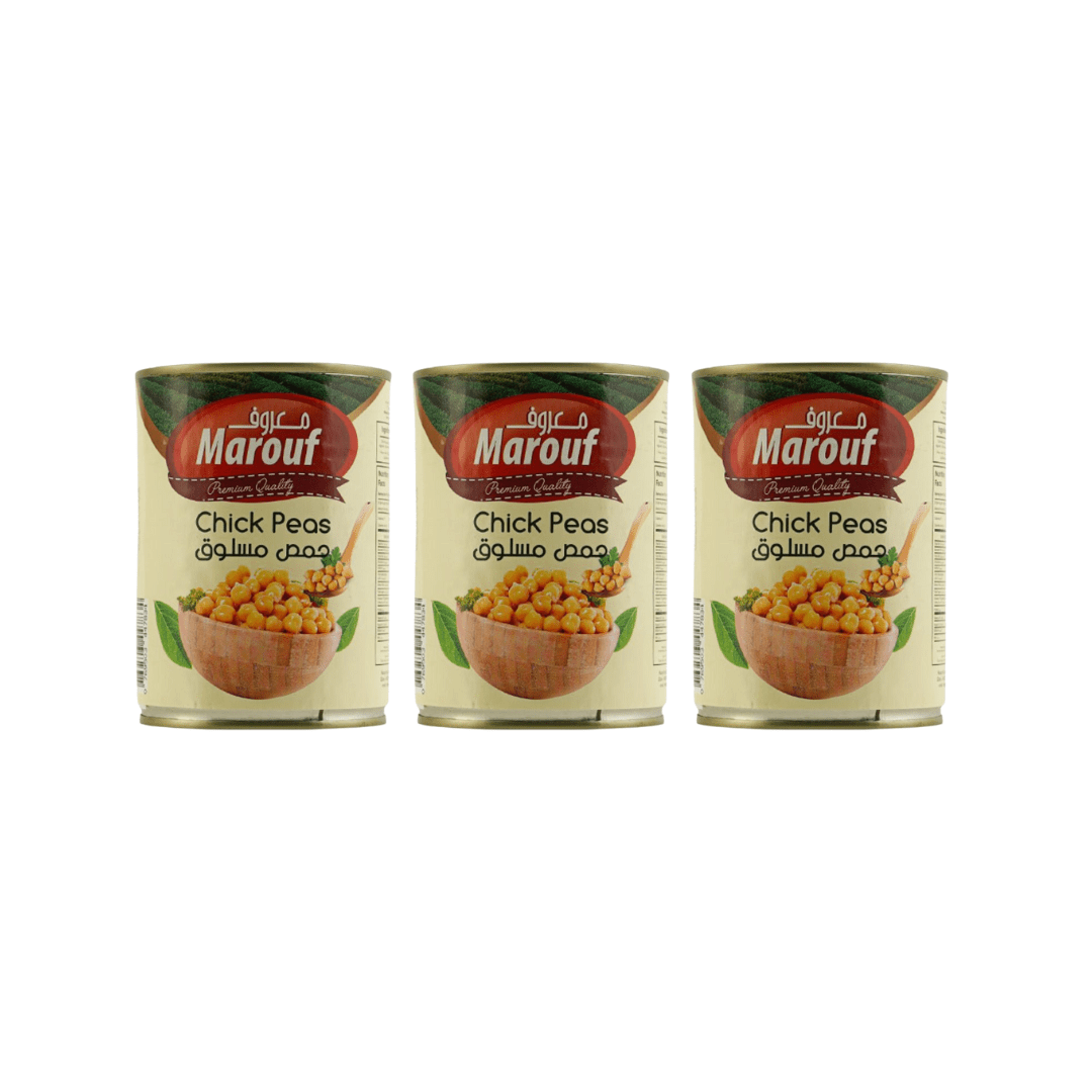 Marouf Chickpeas 3*400g | معروف حمص معلب - 2kShopping