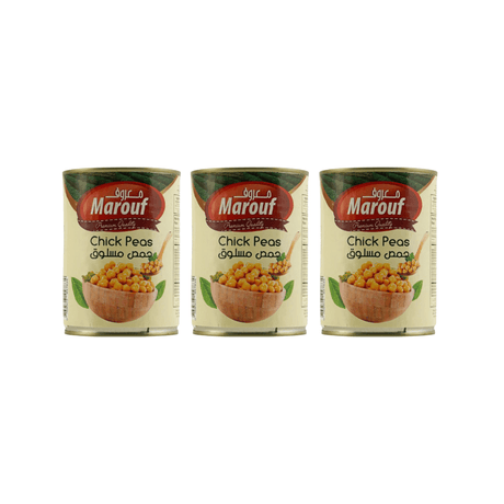 Marouf Chickpeas 3*400g | معروف حمص معلب - 2kShopping
