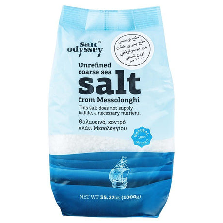 Coarse Sea Salt - From Messolonghi 1kg | ملح البحر الخشن - من ميسولونغي - 2kShopping